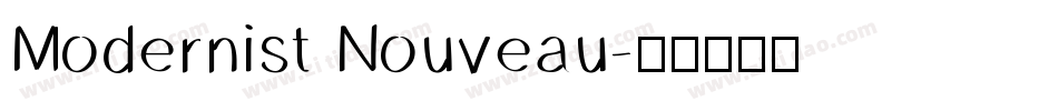 Modernist Nouveau字体转换